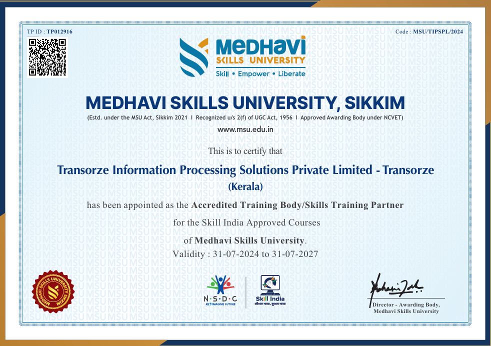 Medhavi certificate