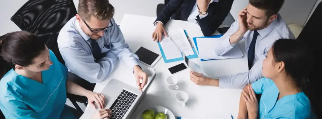 Bvoc course graduates over a table